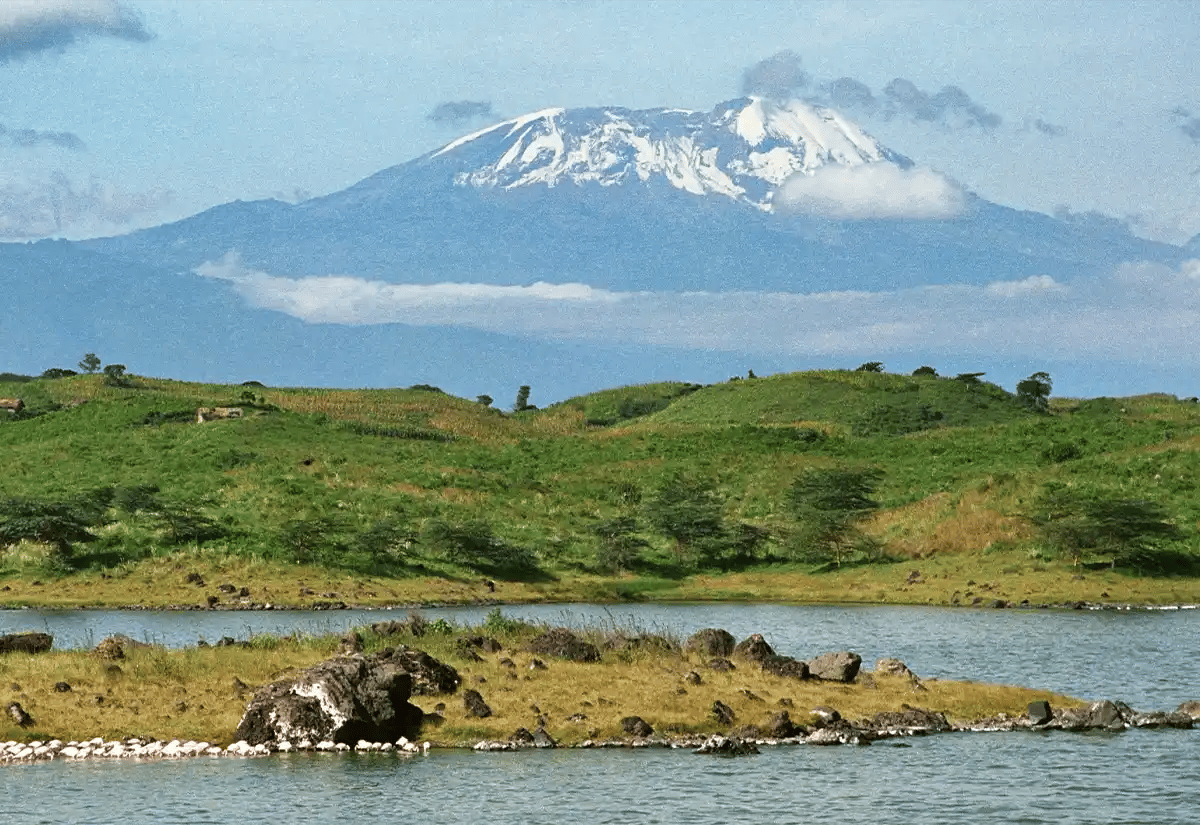 Landscape of Kilimanjaro mountain August