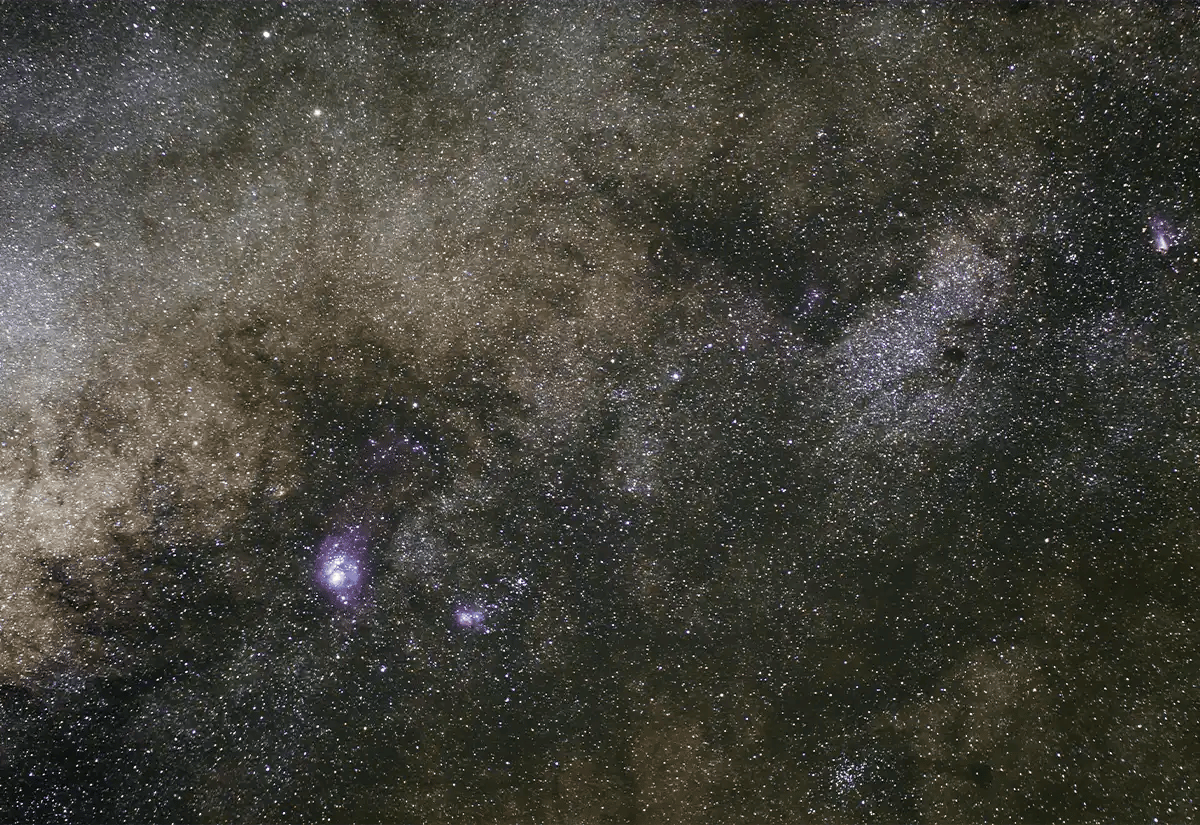 Star gazed night view June