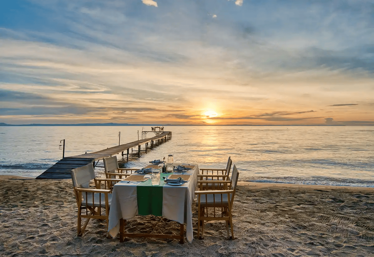 Dinner at beach September