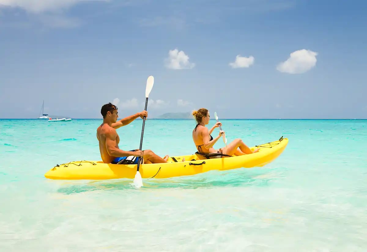 Padding at the beach September