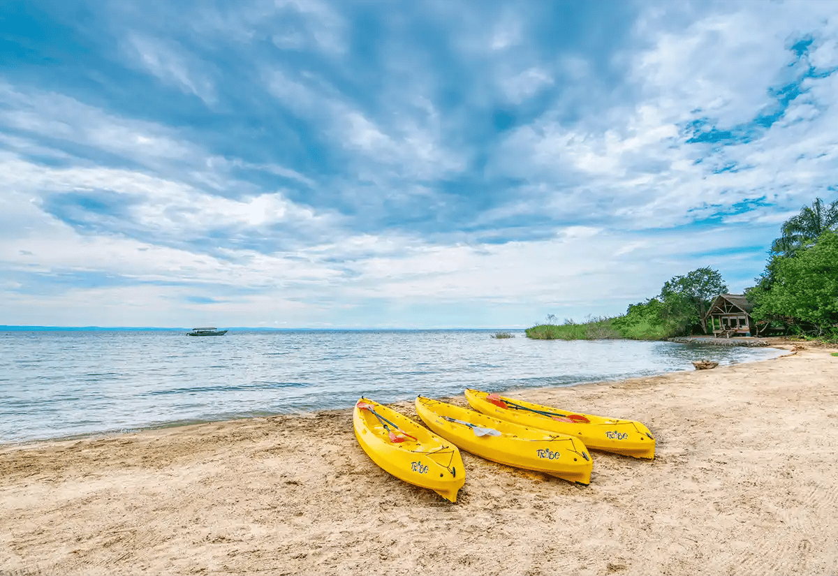 Kayaks in Lake Tanganyika September